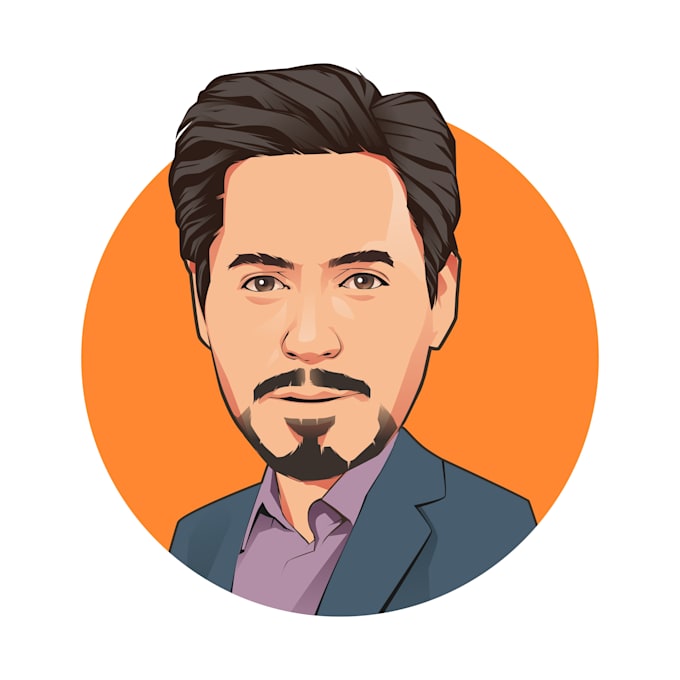 Draw big head vector cartoon from your photo by Linkcoepang Fiverr