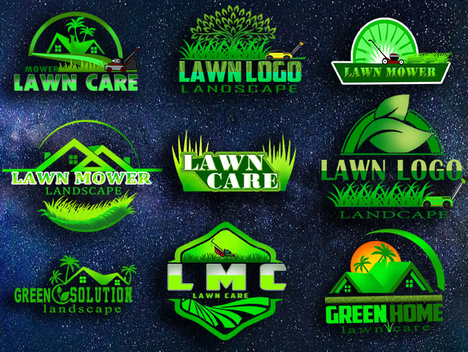 makes landscape and lawn care logo