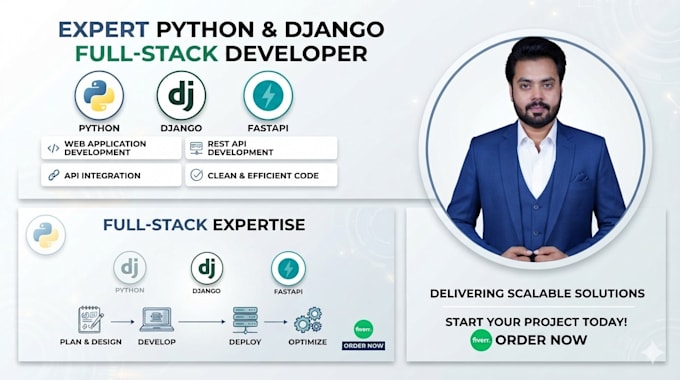 be your full stack django react fastapi web developer for saas mvp