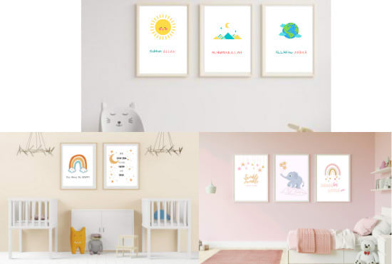design nursery wall art for your little ones