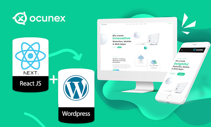 code a react or next js website with headless wordpress cms