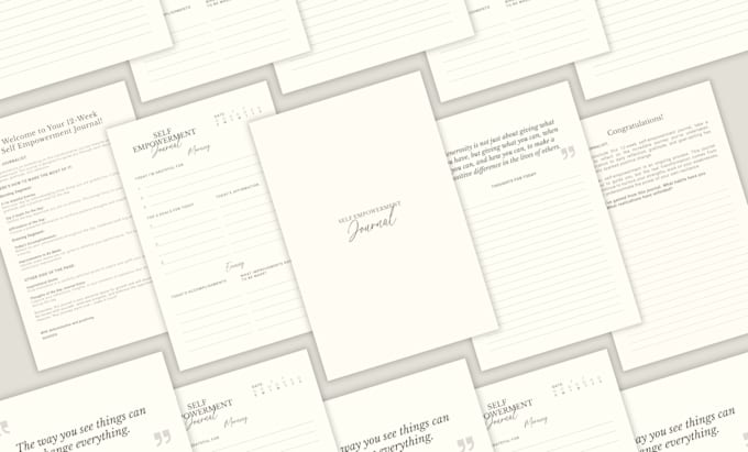 do kdp low content book, journal cover and interior design