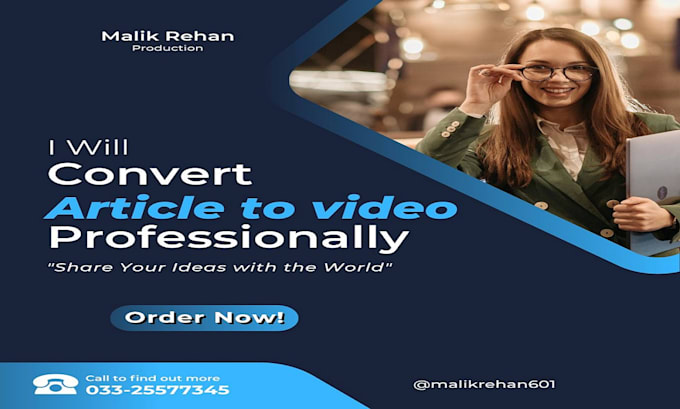 convert article into a high quality video