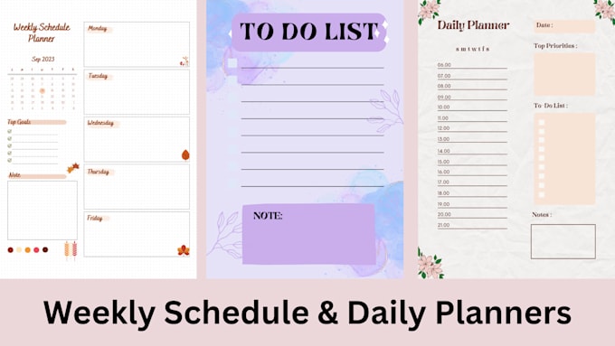 design digital and printable planners, journal, and calendar