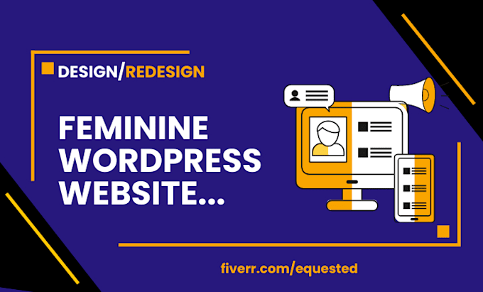 design feminine wordpress website