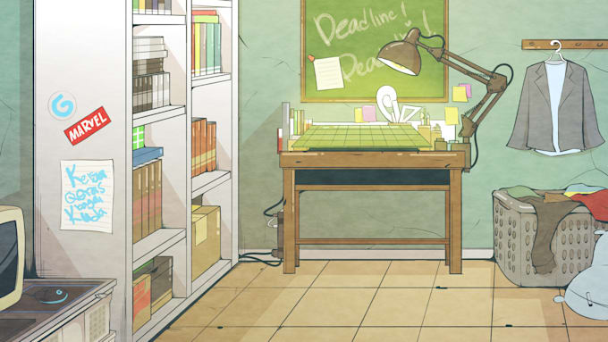 draw a background for your animation videos or comics