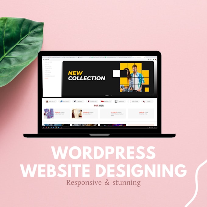 design your wordpress website with a free logo