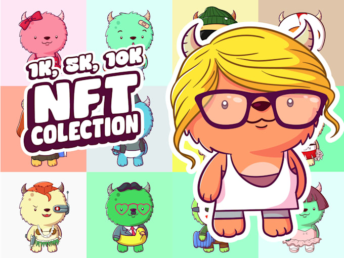create nft art collection and meme art for your project