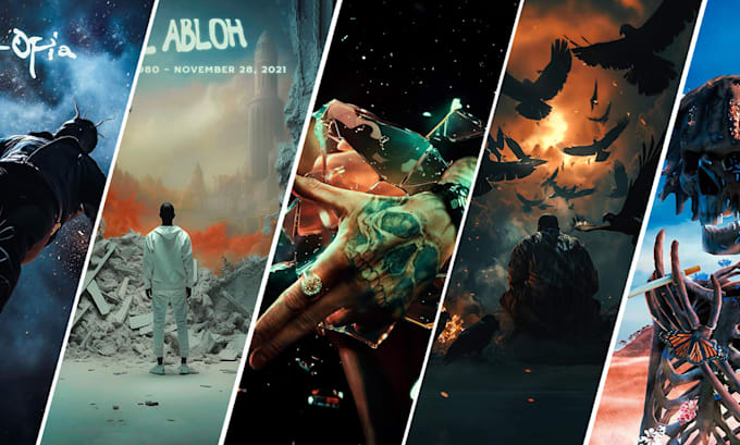 design an album cover single or mixtape cover with visuals