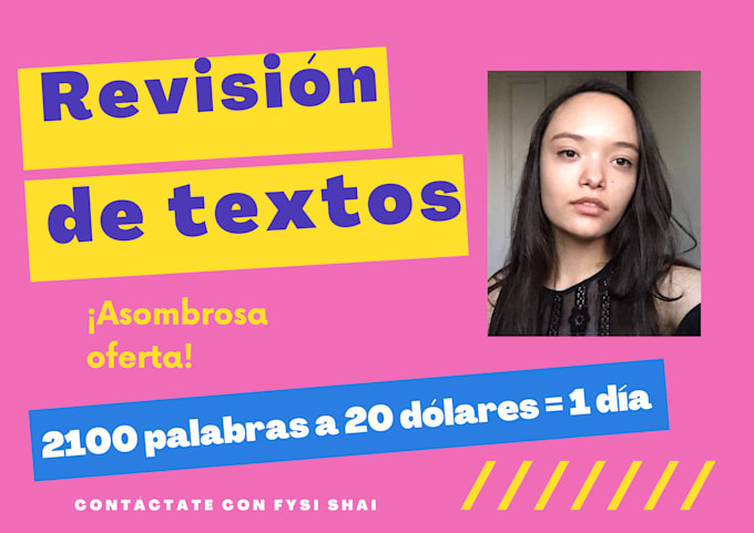haré corrección de textos