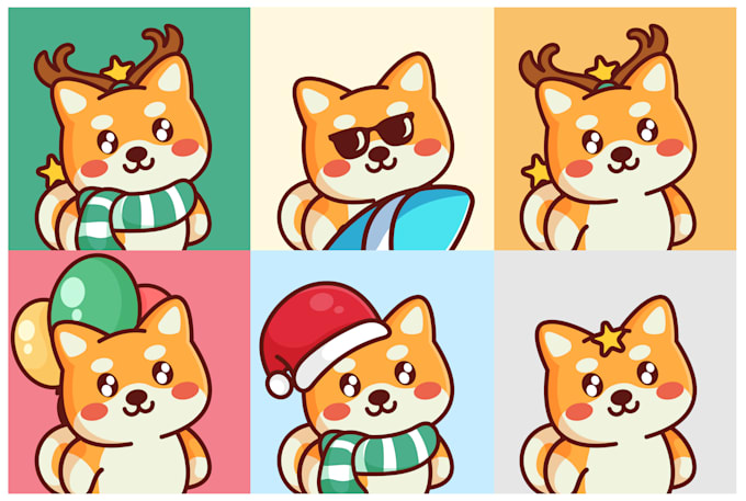 custom mascot cartoon avatar illustration for nft