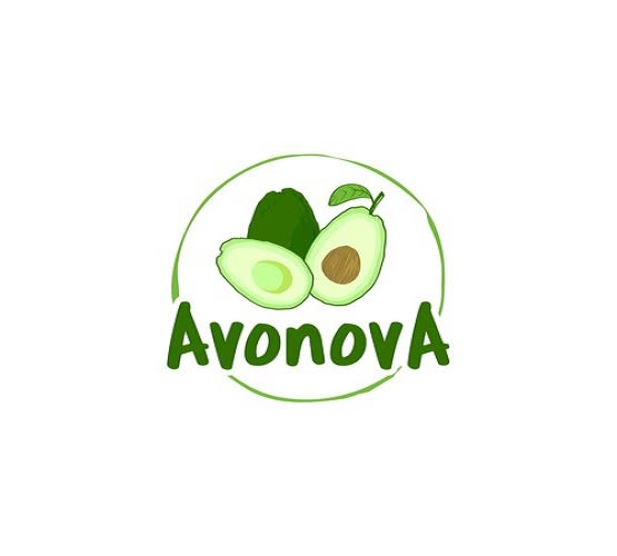 create a hipster logo for fruit stickers on avonova avocados