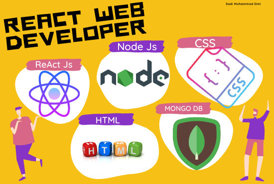Develop a full stack web application with react and node js by ...