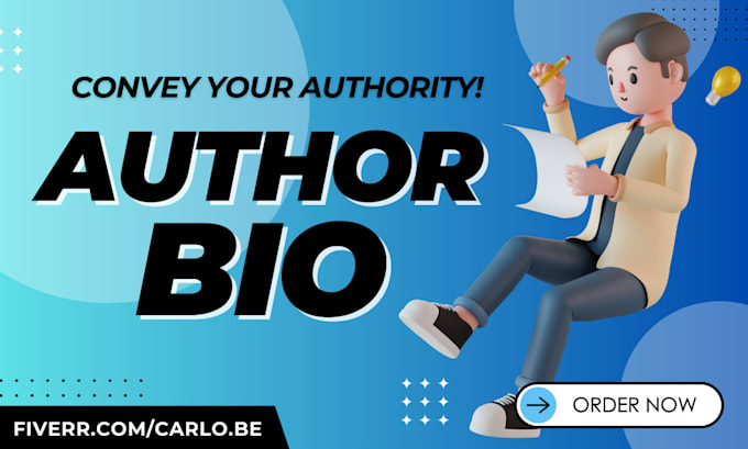 craft a brilliant author bio