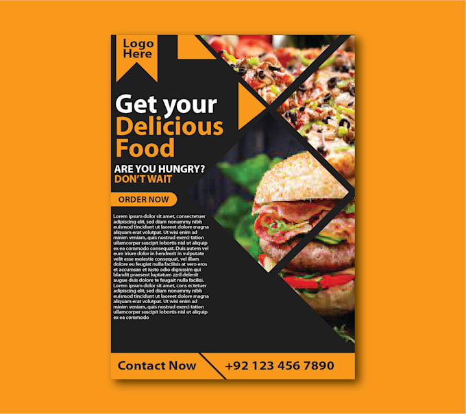 design food flyer and restaurant flyer