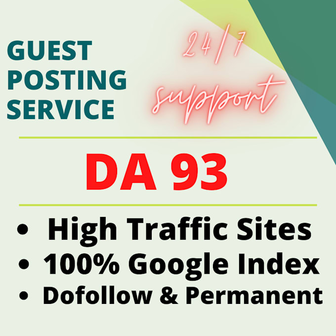 do guest post on high traffic site with da 93