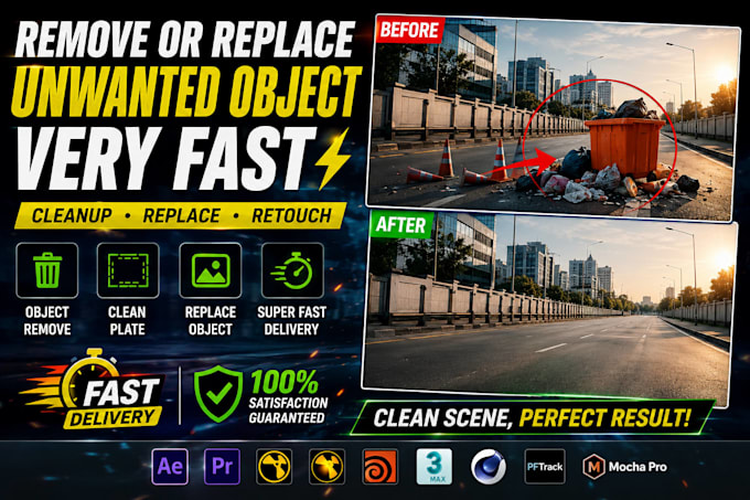 remove or replace unwanted object very fast