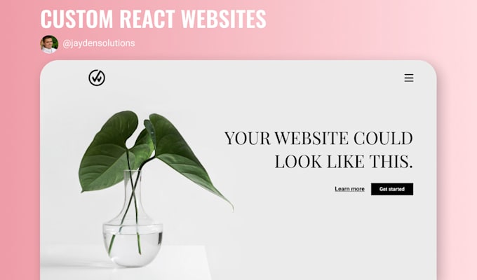Build and design a professional custom react website by Jaydensolutions ...