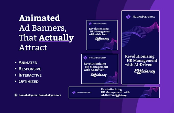 Create animated html ad banners by Davsahakyann | Fiverr