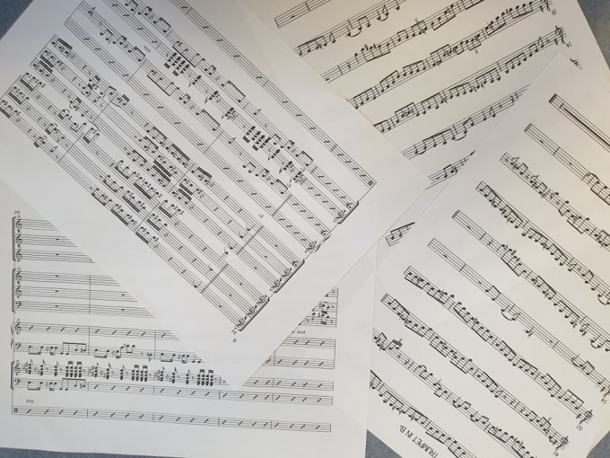 Hire a freelancer to transcribe and write out sheet music for you in any style genre or format