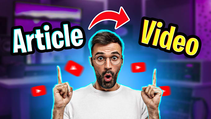 convert your blog or article into stunning youtube video with voiceover