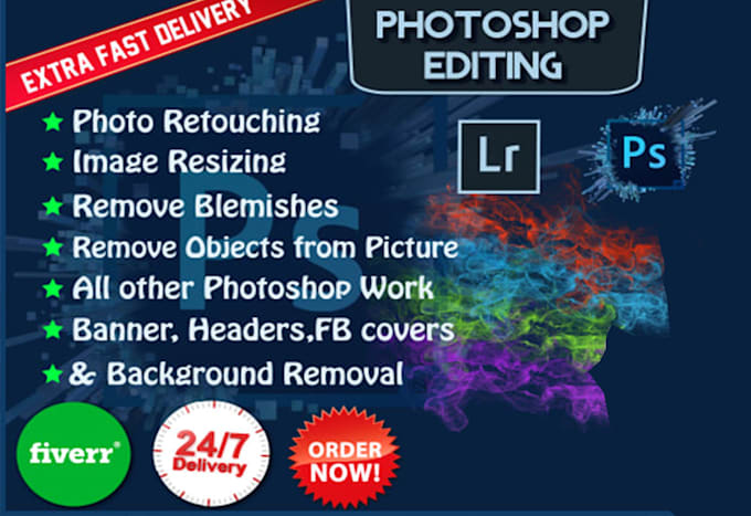 do professionally photoshop editing and logo editing
