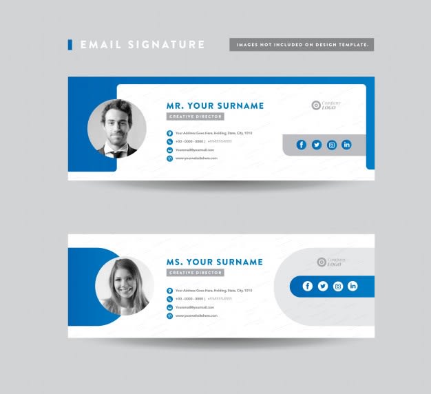 design professional clickable email signature