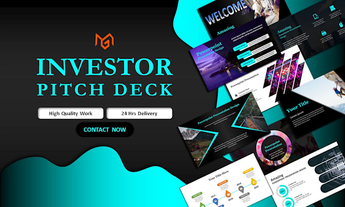 Design investor pitch deck presentation in 24 hrs by Misaw16graphics ...