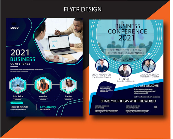 design professional, creative flyer, brochure, one pager