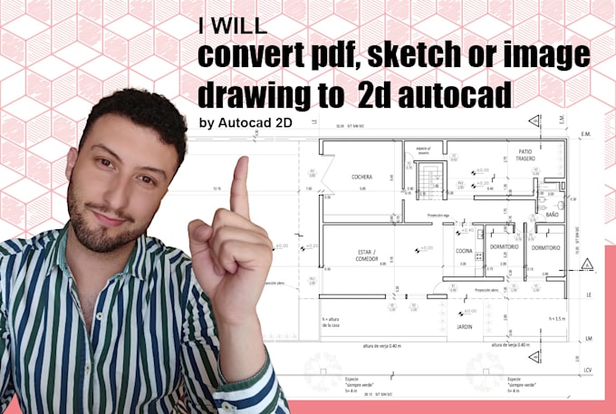 Convert pdf, sketch or image drawing to amazing 2d autocad by ...