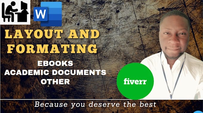 do the layout and formatting for your ebook and academic documents