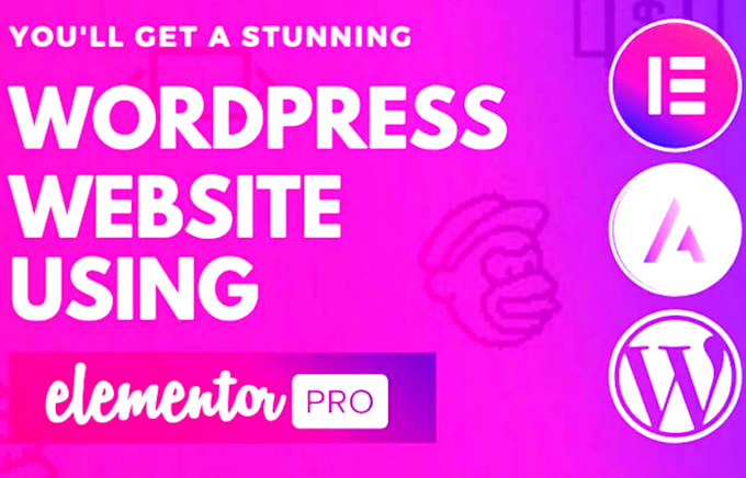design your wordpress website using elementor pro page builder