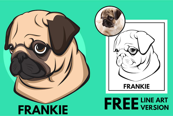 draw your pet into an amazing potrait