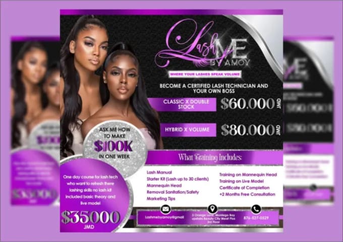 Design instagram flyer for hair, lash extension, spa, pricelist flyer by Kashugraphic7 | Fiverr Design instagram flyer for hair, lash extension, spa, pricelist flyer by Kashugraphic7 | Fiverr