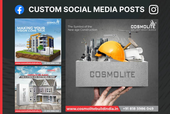 design creative social media, insta posts for your business