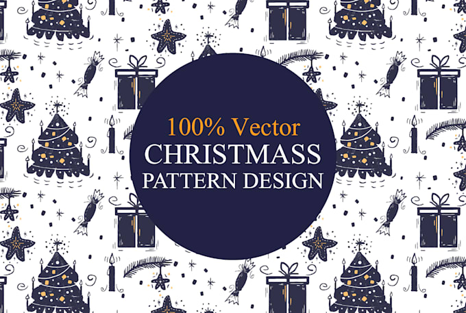 creat chistmas seamless pattern, vector or floral design,