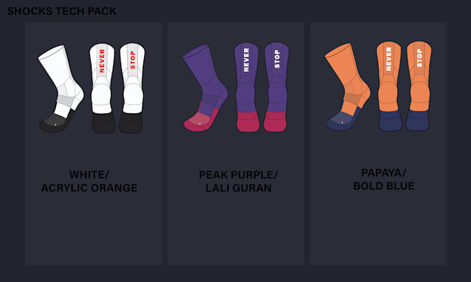 create a production ready tech pack for socks