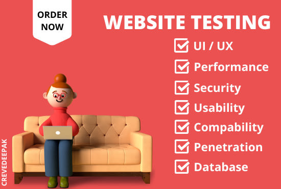test and review your website and do QA website testing