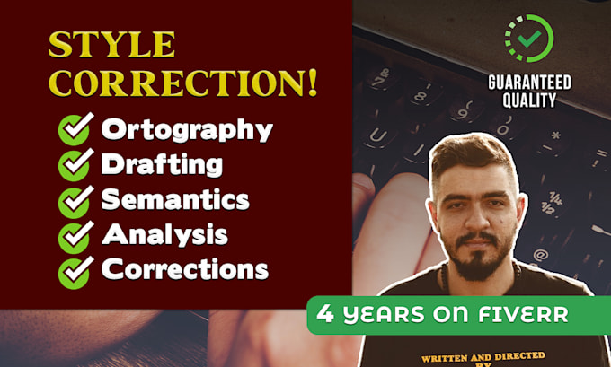 make a professional style correction in spanish