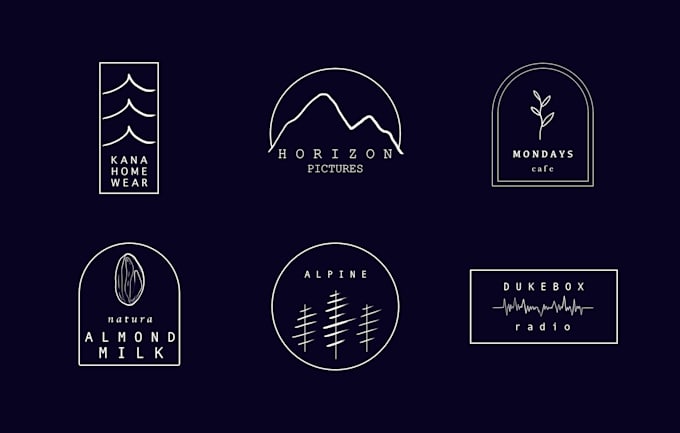 Unique minimal logo designer