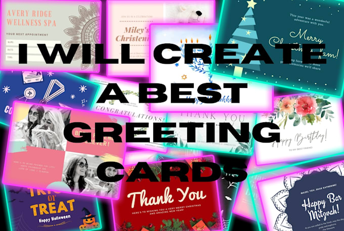 create a 2 best greeting cards