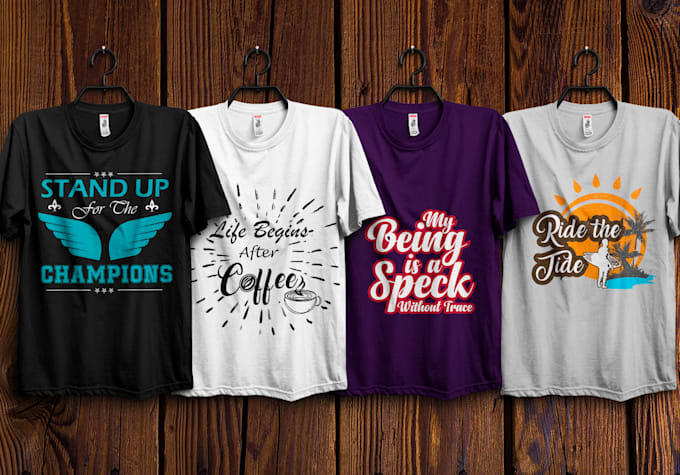 create a custom typographic t shirt design