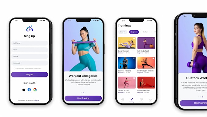 create vertical horizontal app promo videos, make an app or website promo