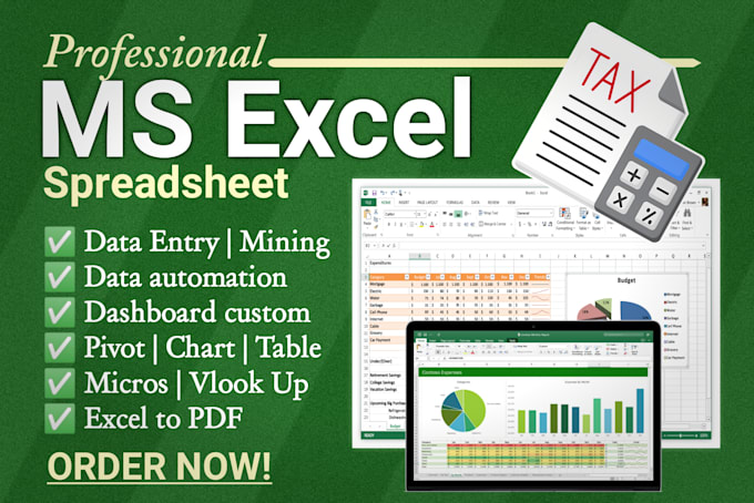 enter excel data, fix macros, vba,  pivot, chart, formula
