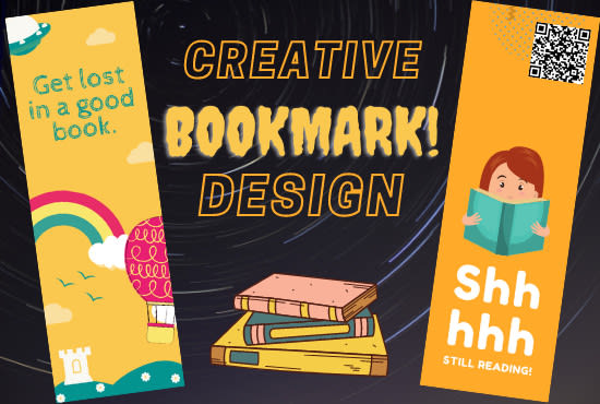 Design a creative printable custom bookmark design by Anshpsr | Fiverr
