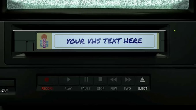 make vhs retro cassette intro outro animation for youtube