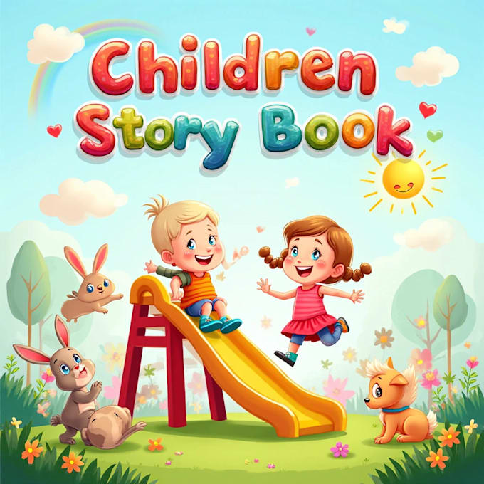 draw pretty and beautiful children book illustration