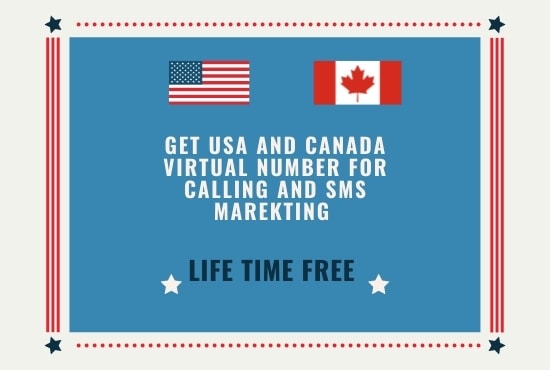 provide lifetime virtual US and canada number unlimited free calling and SMS