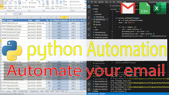 Automate your email using python script by Jesanaraf | Fiverr