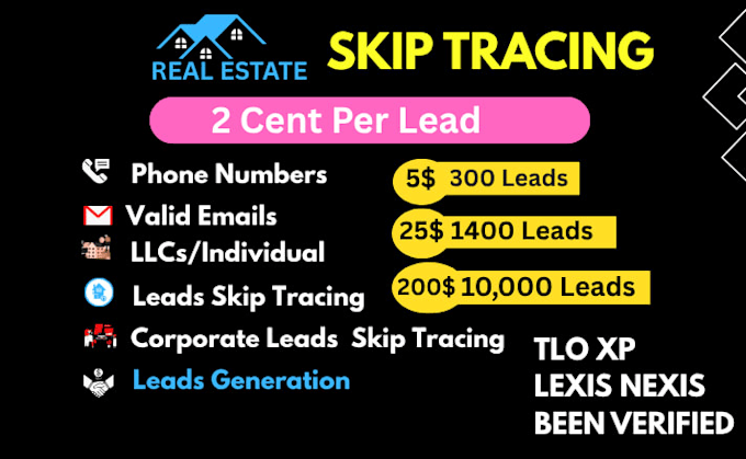 do real estate skip tracing llc skip tracing in bulk